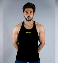 Load image into Gallery viewer, FEZEQ Black Tank with Green stripe down back